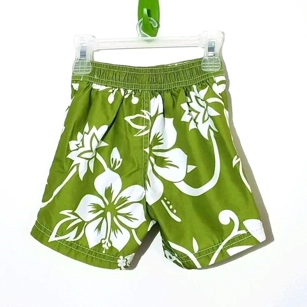 Old Navy Swim Trunks Flower 6-12m